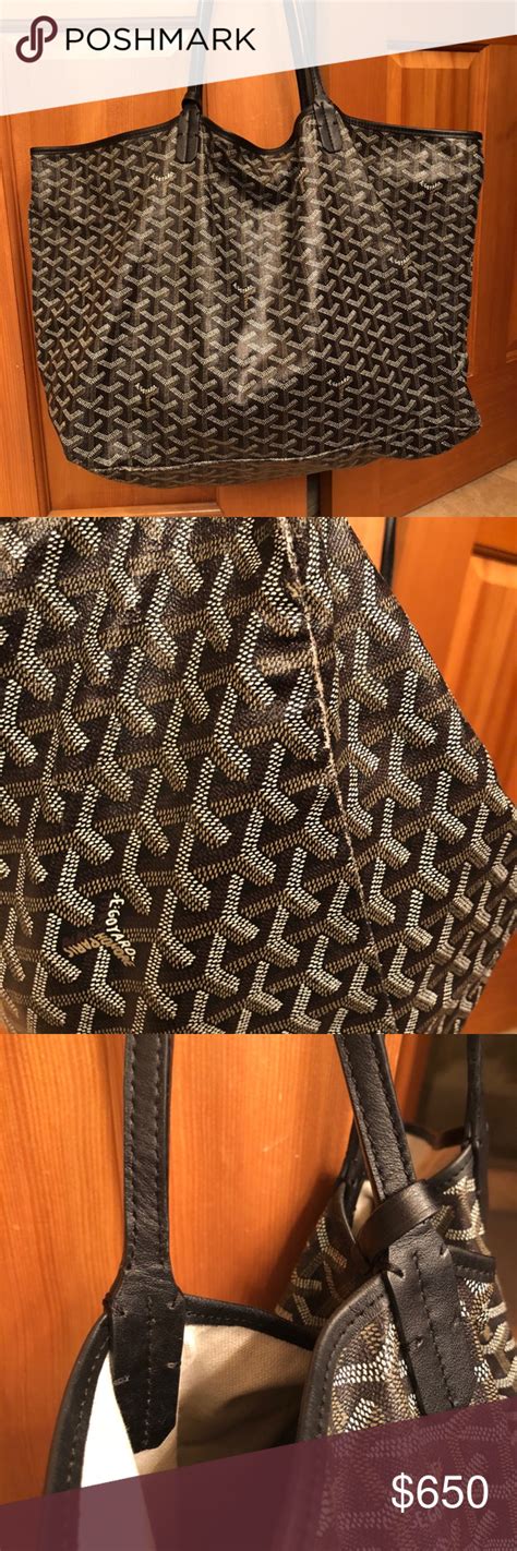 goyard tote used|authentic goyard handbags.